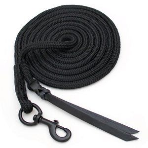 NWOT Blocker 12' Lead Rope With Double Leather Popper - Lunge Liberty Horse
